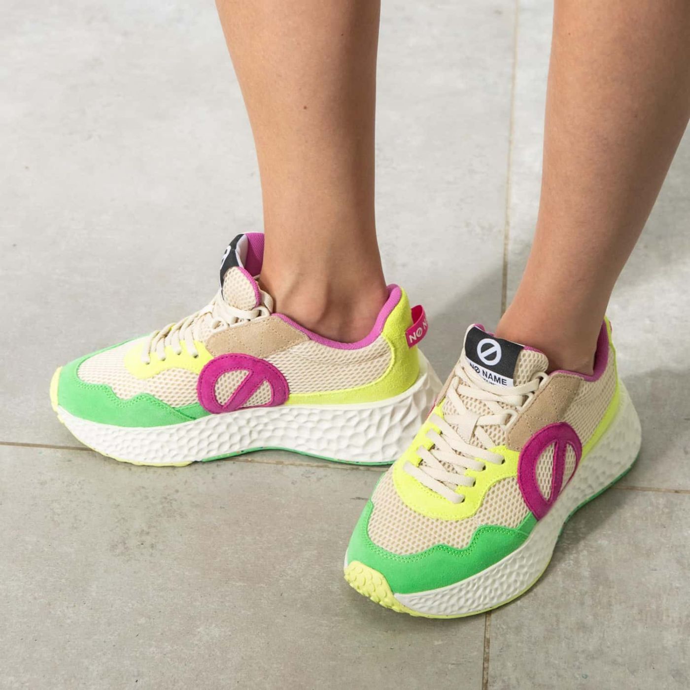 CARTER JOGGER W - SUEDE/MESH/SUED - VERDE/BIANCO SPORCO